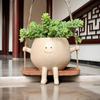 Creative Smiley Face Hanging Succulent Pot for Balcony Decoration