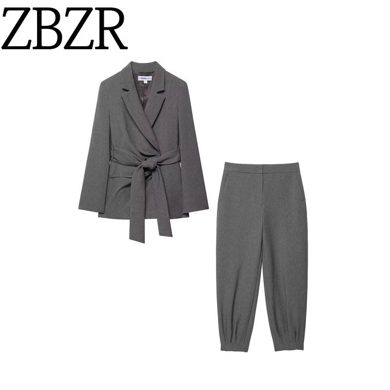 Za New Fall Women's Clothing 2025 Fashion Wind Belt Padded Shoulder Belt Outwear Pants 8985560 8973560