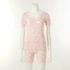 Venus Soft Modal Burnout Lace 3 4 Sleeve Top Vlg2473a