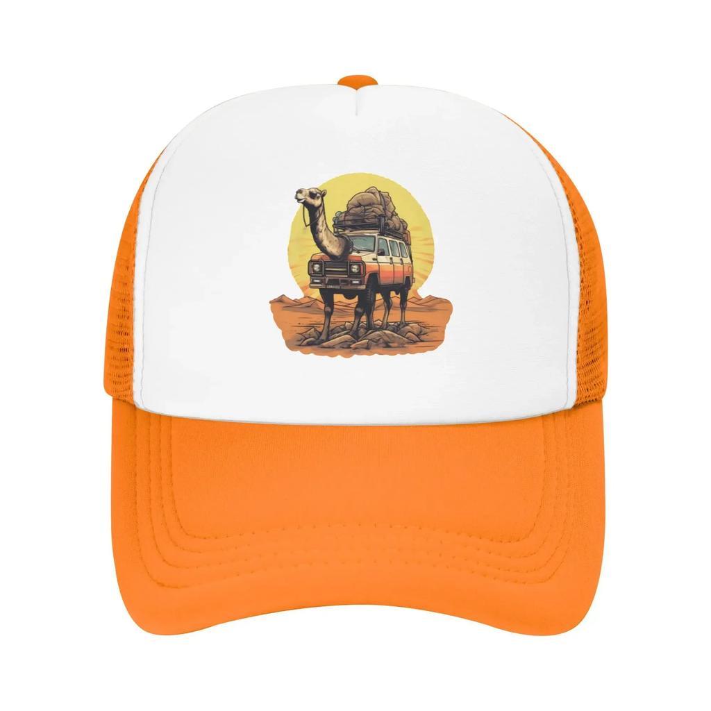 Camels Trophy Desert Caravan Gone Wrong Custom Mesh Baseball Caps Men  Printing Female Beach Dad Hats Peaked Cap