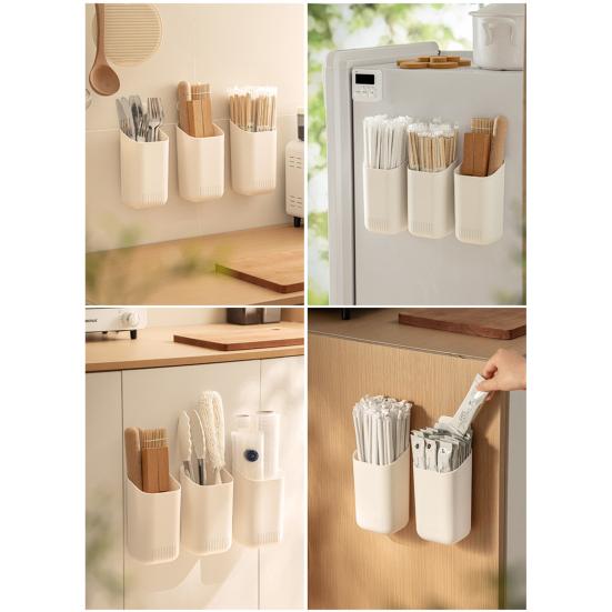 Yousheng Magnetic Storage Box Acrylic Straw Holder Large Capacity Multipurpose Reusable Tumbler Straw Organizer Kitchen Accessories Container