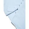 Camicia da uomo in cotone e lino, stile retrò, taglie forti, tinta unita, a maniche lunghe, con bottoni e collo alto, primavera autunno, all'aperto