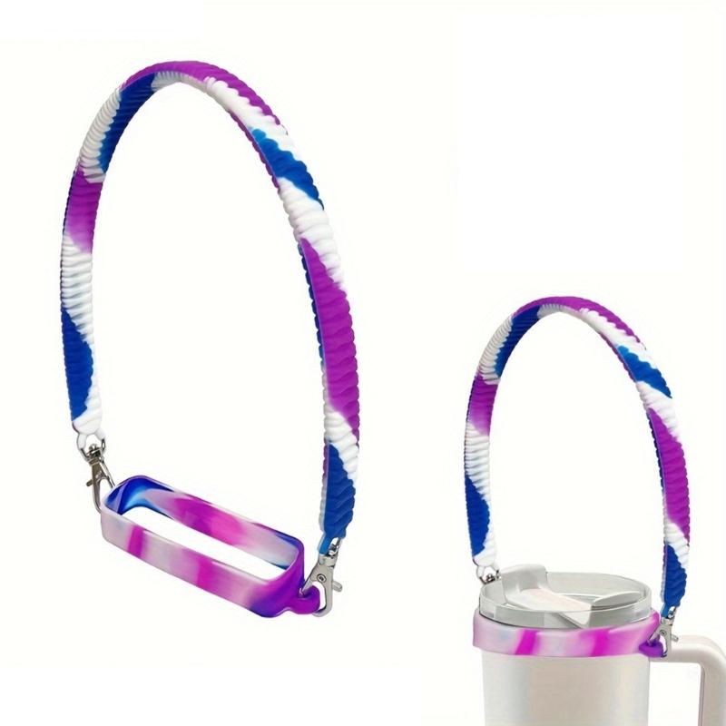 Efficient Sports Cup Leashes Portable Carrying Handle Silicone Drink Holders For Fitness Camping And Daily Activity