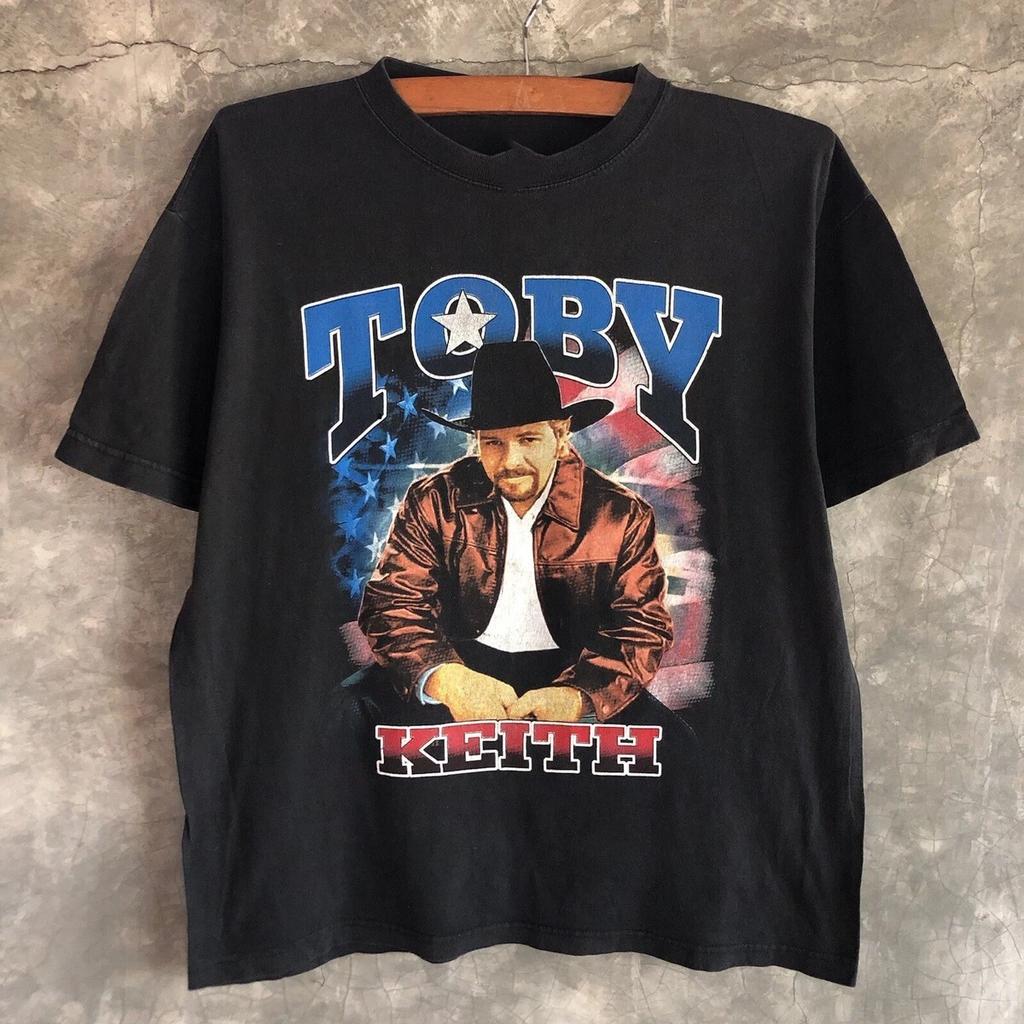 Vtg Toby Keith Music Lover Heavy Cotton Black All Size Shirt TR434