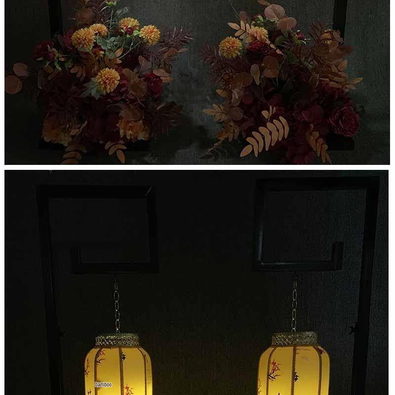 Chinese Wedding Aisle & Stage Decor: Red Carpet, Lanterns, Ornaments