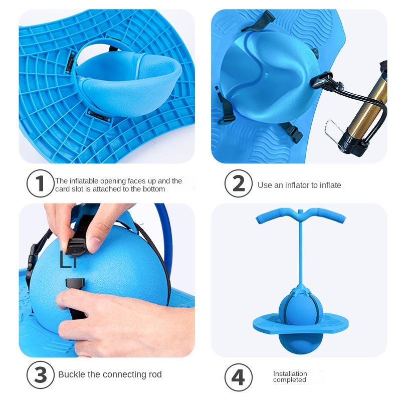 Springball, Balance-Springball, Fitness-Sport für Erwachsene, Kinder, Hüpfbrett, Springball, Spielzeug für Kinder