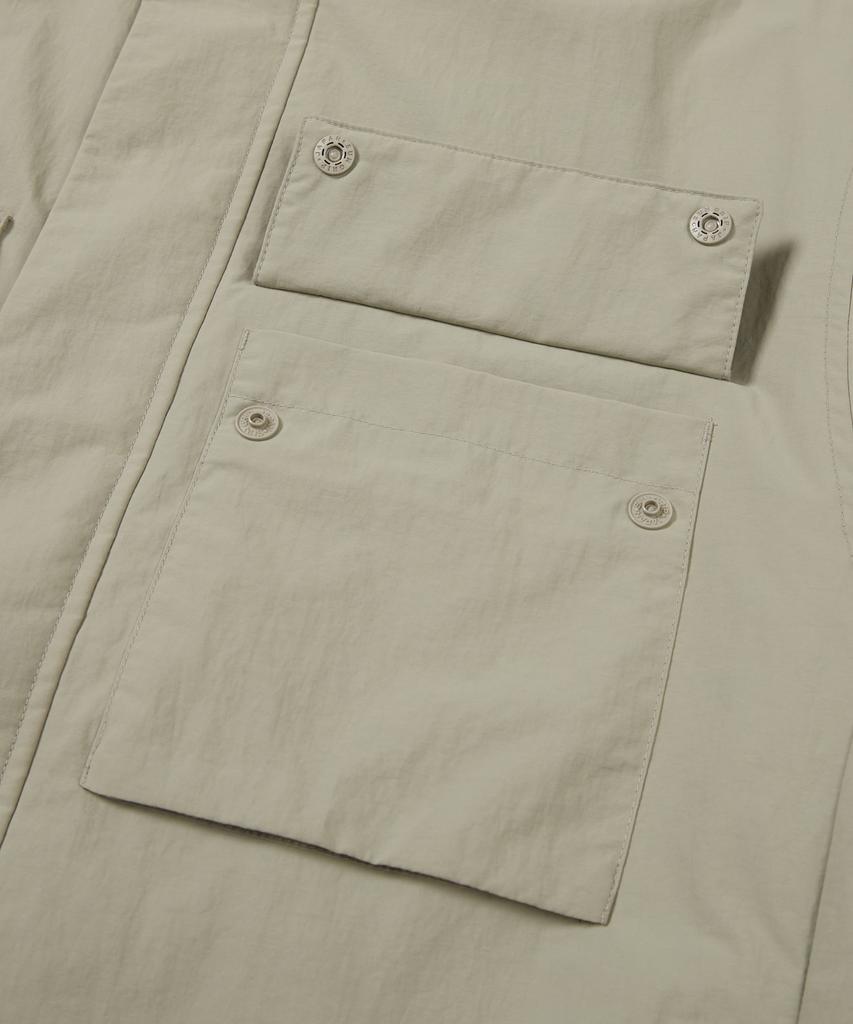 Snowpeak Apparel Cample Stand-Neck Windbreaker (S24Fmcwb14) Beige Gray