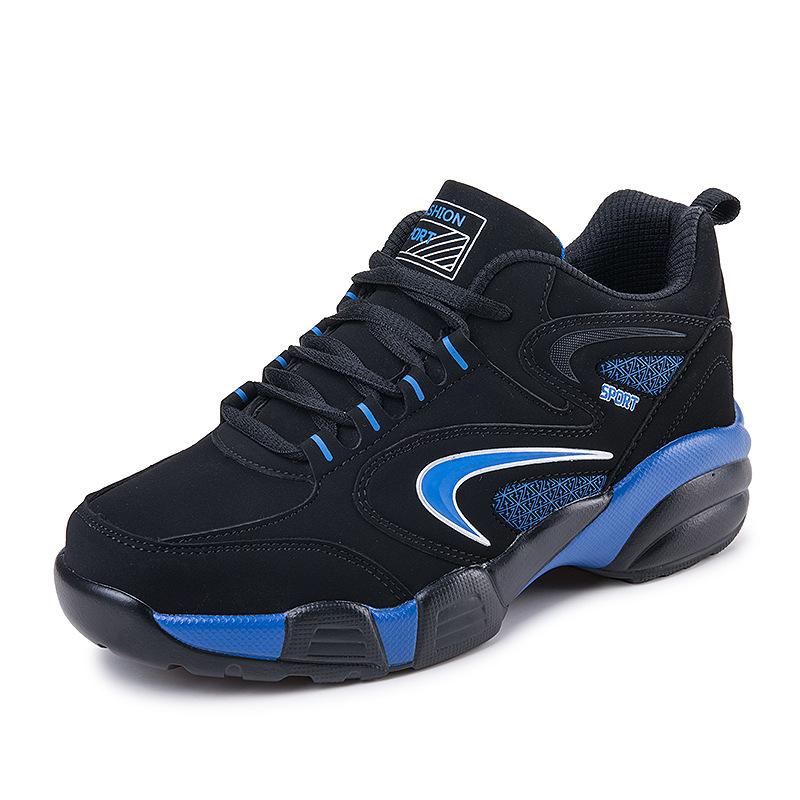 Men's Sport Running Shoes with Cotton and Fleece Lining - Warm Air Cushion Sneakers for Hiking and Walking