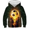 Hoodies 3d Print Football Nets Sweatshirts Boys Girls Unisex Hooded Fashion Sweatshirts Kids Long Sleeves Clothes Coat