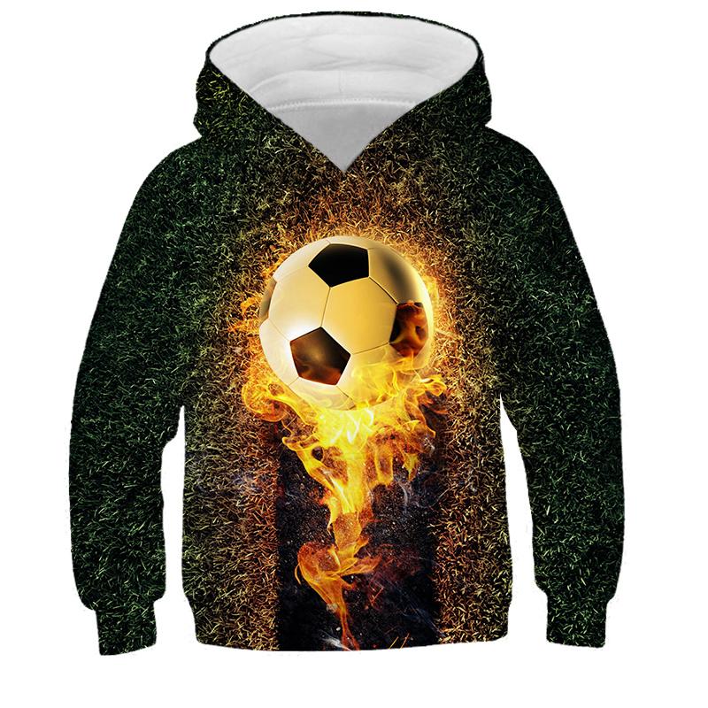 Hoodies 3d Print Football Nets Sweatshirts Boys Girls Unisex Hooded Fashion Sweatshirts Kids Long Sleeves Clothes Coat