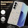 Vintage Flower Print Case For Samsung Z Fold 8 Ultra 7 6 5 Hybrid 3in1 Leather Skin Plating Folding Phone Cover For Galaxy Z Fold8 Fold7 Fold6