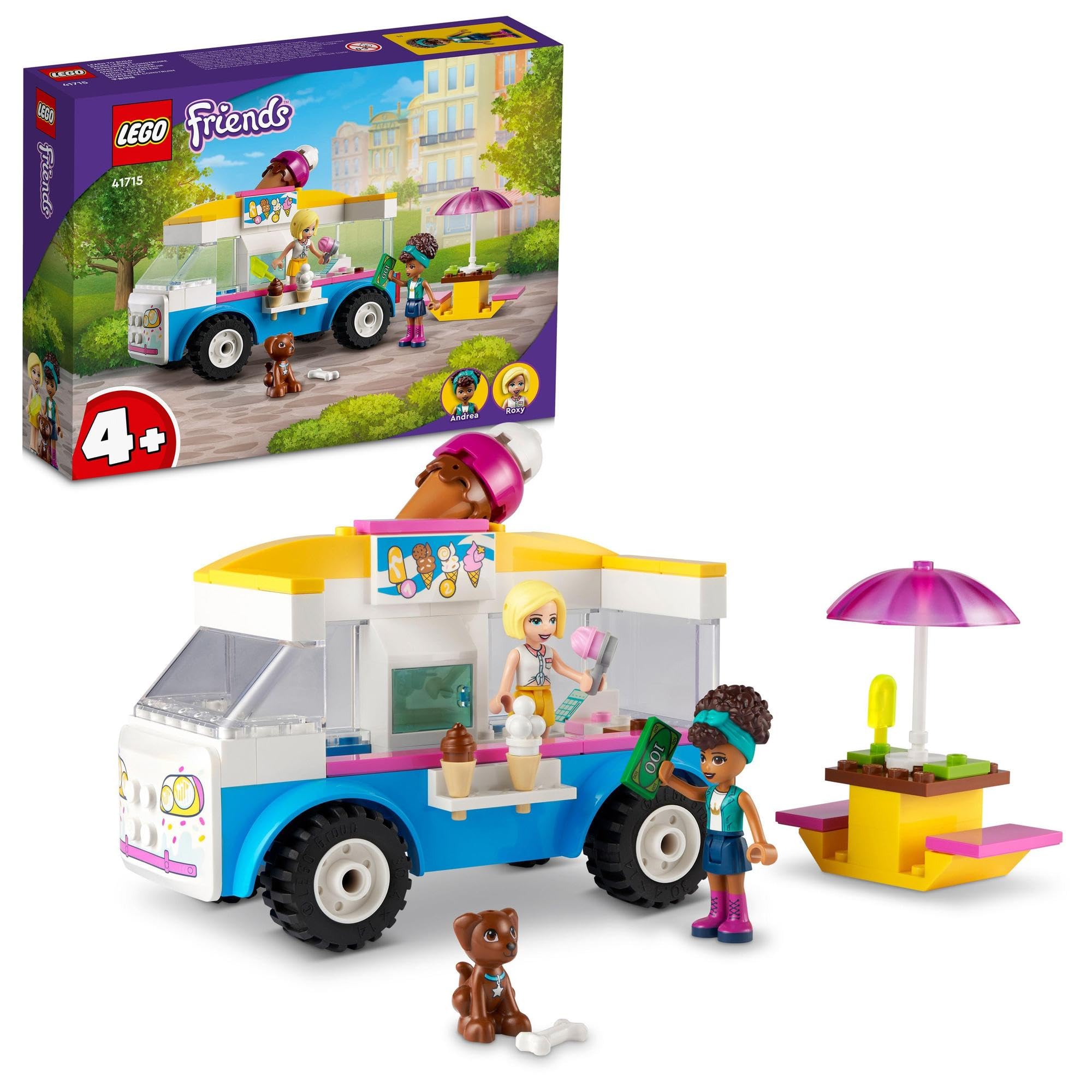 

LEGO Friends Ice Cream Truck 41715, Toy, Building Blocks, Gift, Doll, Pretend Play, Vehicle, Girls, Ages 4 and Up