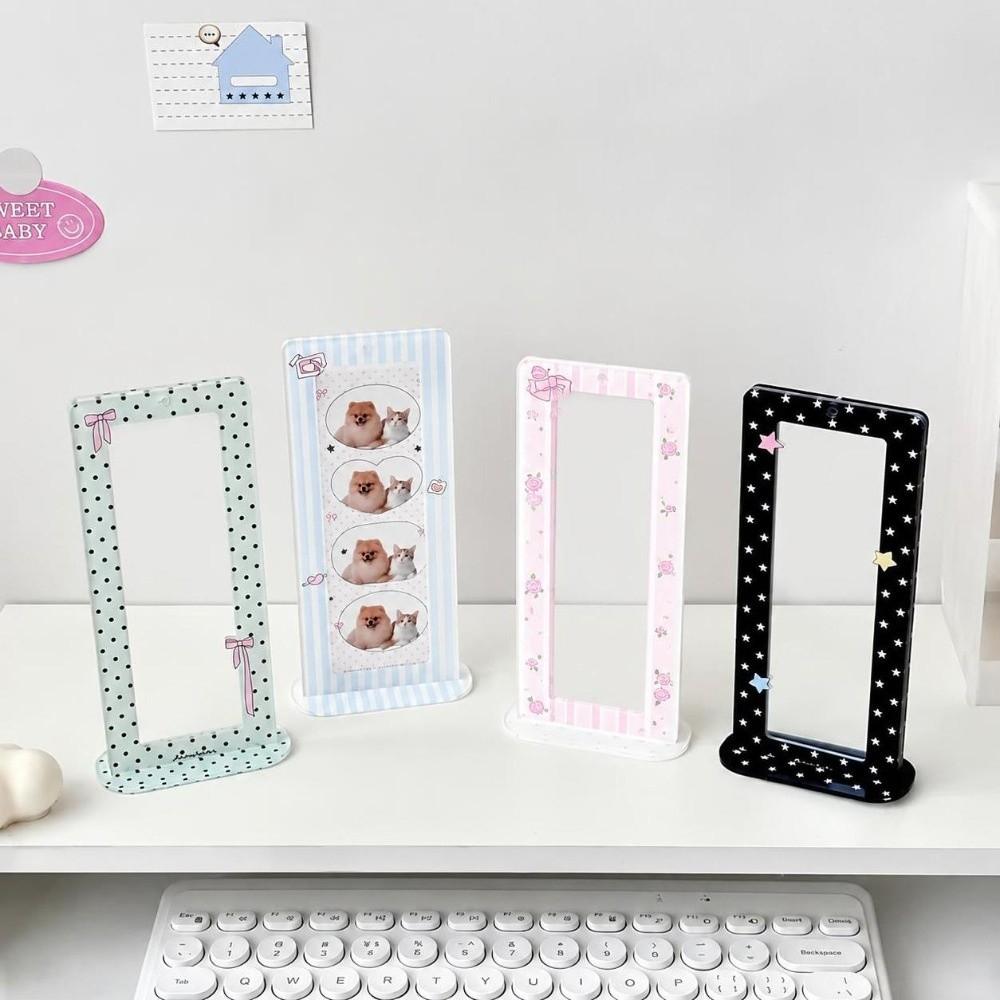 Interleaf Type Photo Booth Frames Acrylic Wedding Album Bookmark Holder For 2X6 Inch Photo Strips