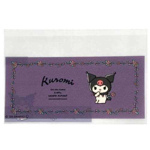 M Plan My Number Card Clear Case with Face Visibility, Sanrio Characters Kuromi