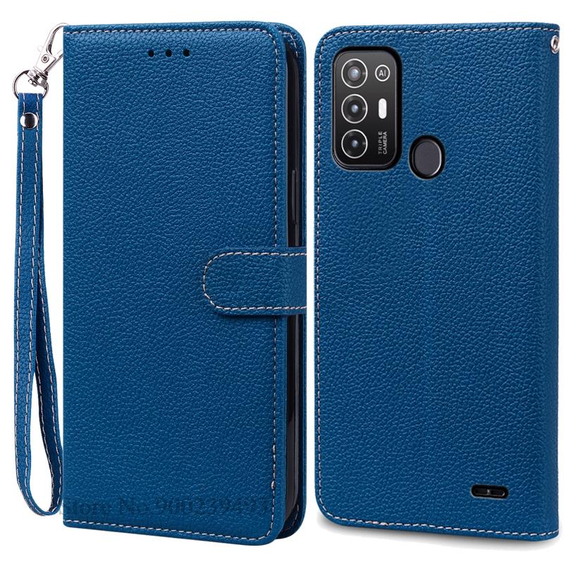 For ZTE Blade A52 Case PU Leather Flip Wallet Case For ZTE Blade A52 Case Silicone Back Cover Phone Coque Fundas