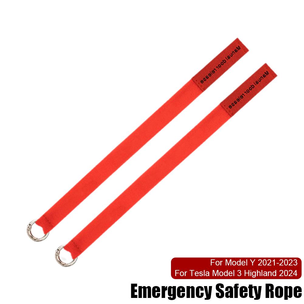 Für Tesla Model Y 2025-2025 Hintertür Notfall Sicherheitszugseil Für Tesla Model3 Highland 2025 Notfallgriff Autozubehör