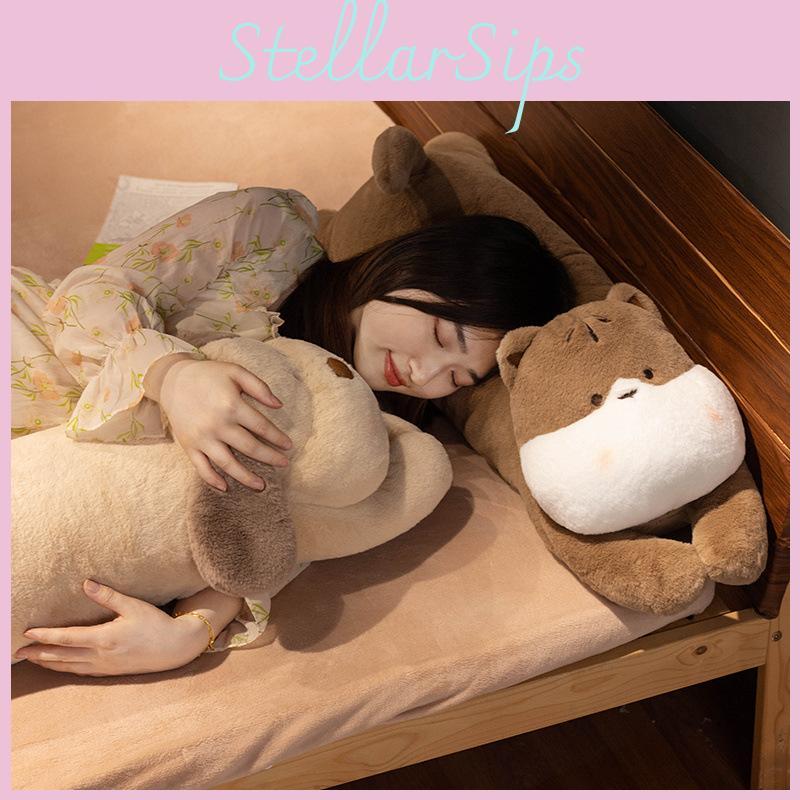Adorable Cartoon Animal Plush Pillow Long Body Cushion For Sleeping And Hugging
