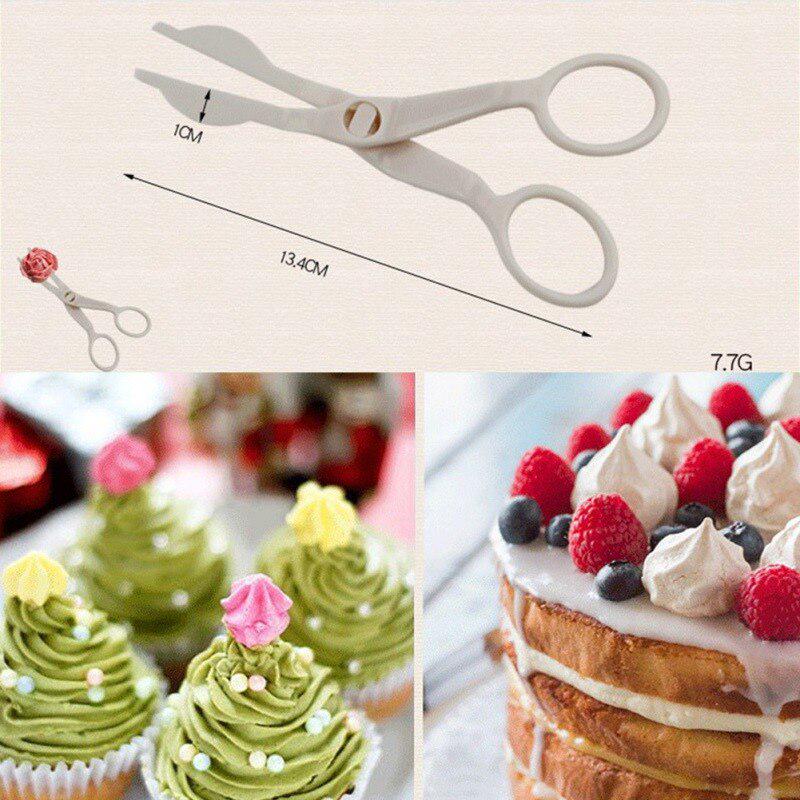 Buy Cake Decorating Cream Transfer Scissors Cake Holder Stainless Steel ...
