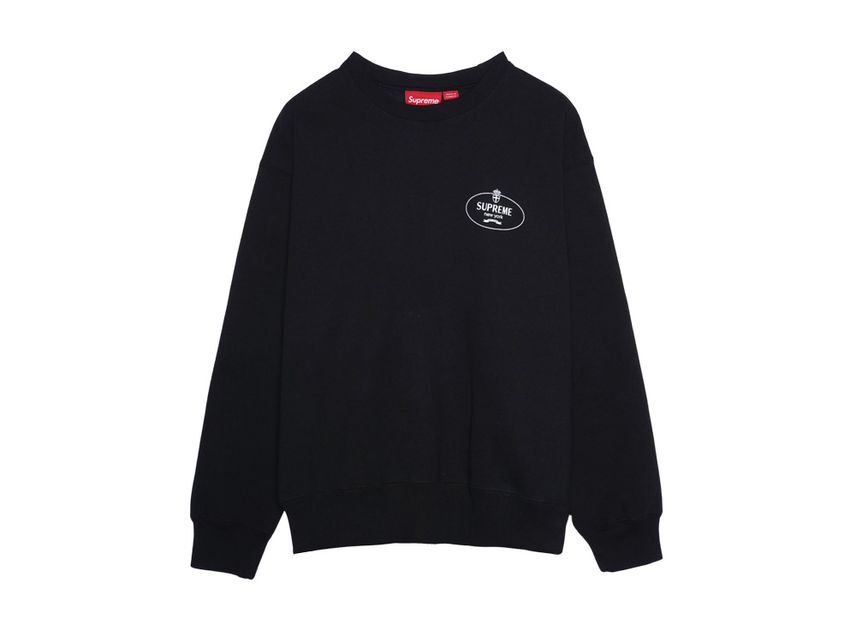 Supreme Crest Crewneck Black