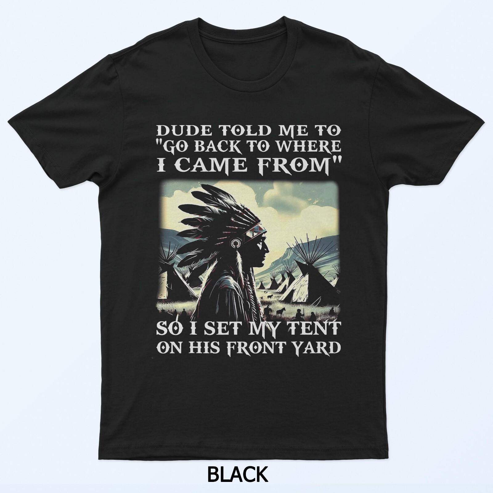 Чувак сказал мне возвращаться туда, откуда я пришел, так что я сделал футболку S