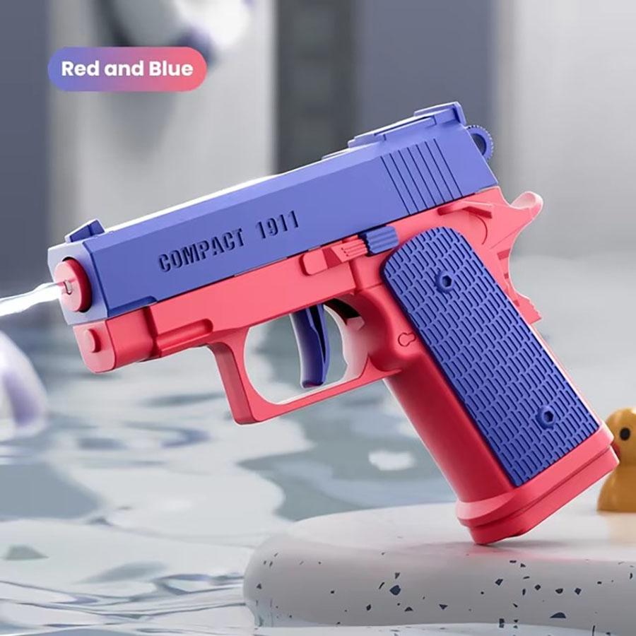 

M1191 Mini Water Gun Children s Non Electric Handgun Summer Outdoor Fully Automatic Water Playing Toy Boys andGirls Shooting Toy синій