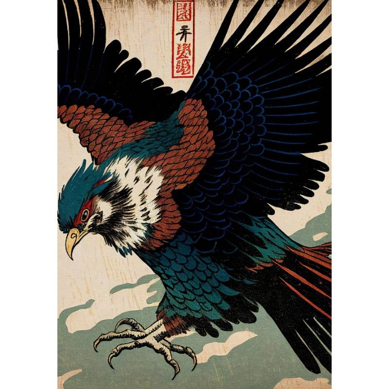 Japanese Art Style Animal Posters Dog Otter Squirrel Crane Prints Canvas Printing Retro Wall Picture for Living Room Home Decor