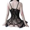 Sexy Lingerie See Through Bodysuits Women's Lace Bow Uniform Temptation Free off One-Piece Stockings Clothes For Sex