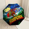 1 buc. Umbrelă Scooby-Doo Insula Zombie - 8 spițe ranforsate, Deschidere automată, Ușoară și durabilă, Accesoriu de modă drăguț pentru exterior, D2634