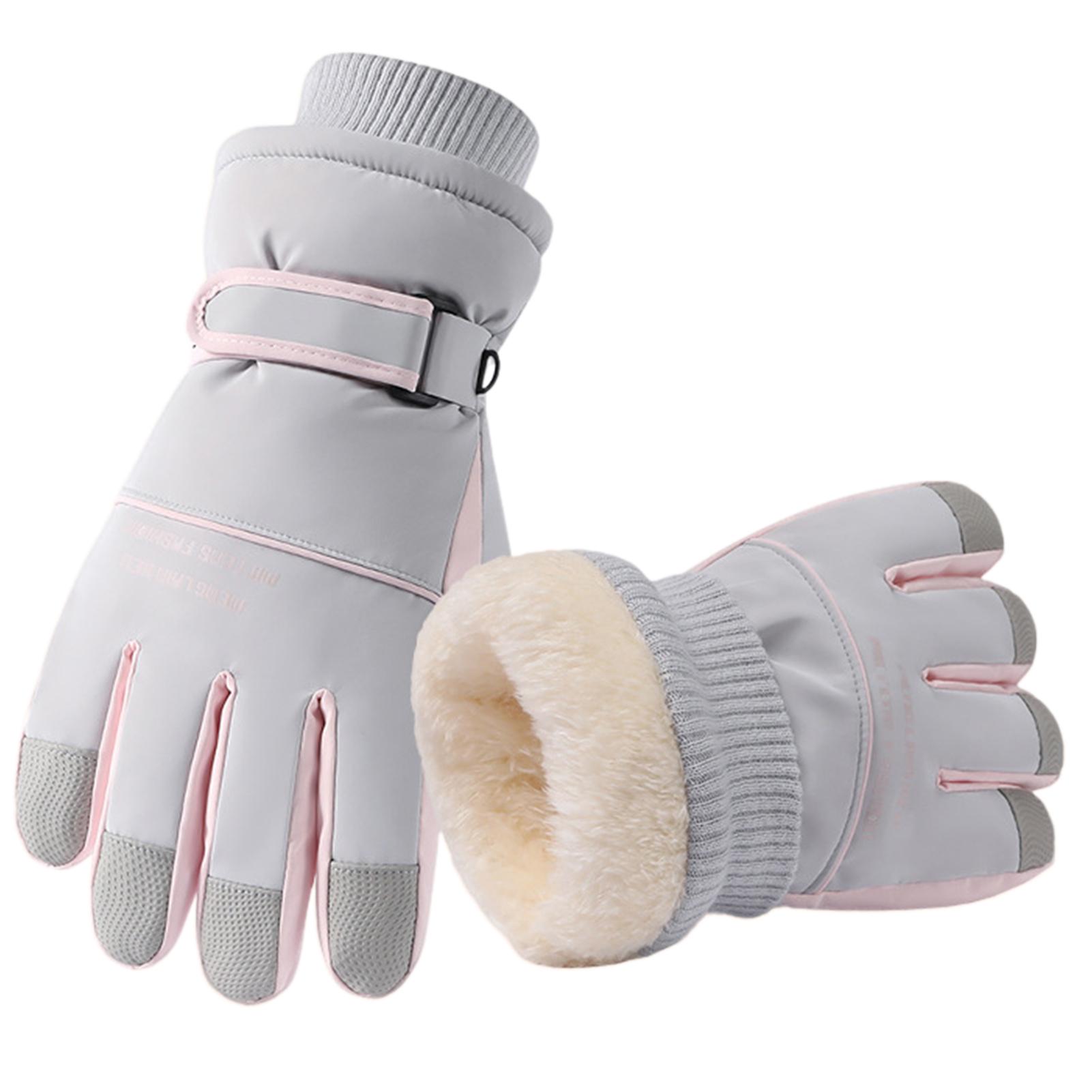 

Men Women Winter Warm Gloves Waterproof Thickened Full Finger Touchscreen Anti-Slip Snowboard Gloves Outdoor Activities Cycling