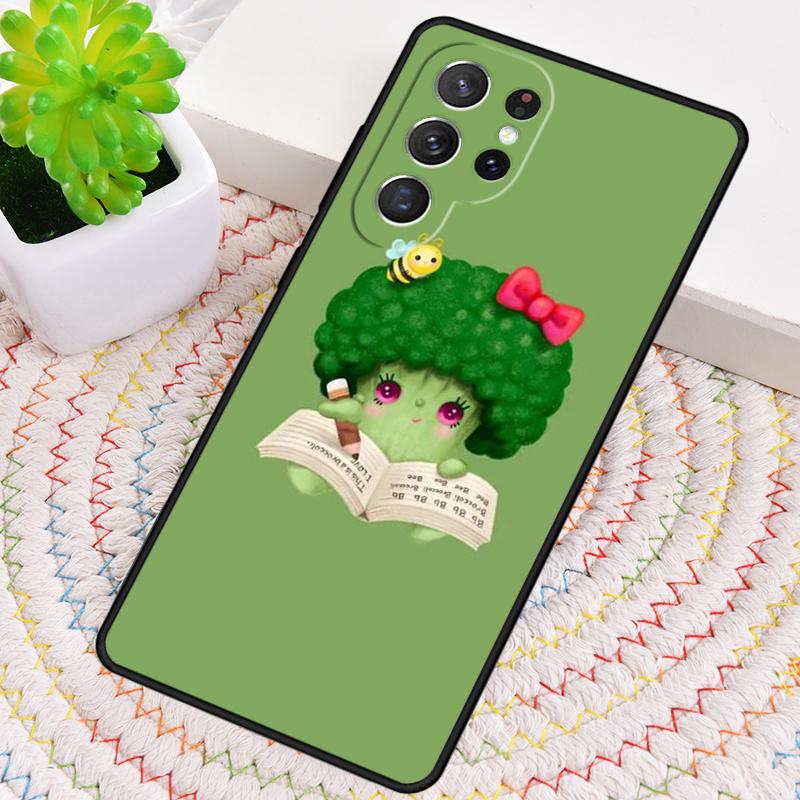 Funny Cartoon Broccoli Phone Case for Samsung Galaxy note 10 pro S26 Ultra S23 S24 FE S25 S21 S22 PLUS shockproof Cove