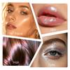 JULYSTAR Polvere da Picchiettare Illuminante, Spugnetta con Polvere Scintillante Magica per Viso Corpo, Illuminante per Trucco da Palcoscenico per Occhi Labbra Clavicola