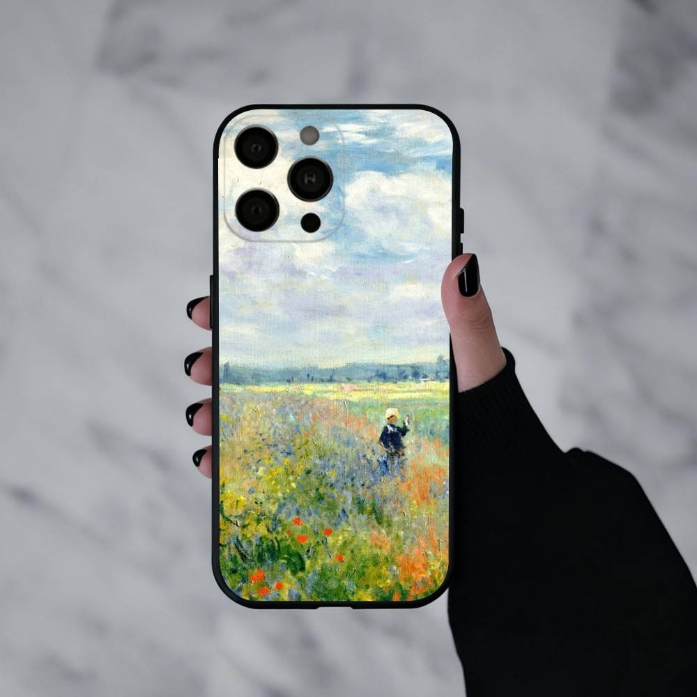 

C-Claude-M-Monet-T Phone Case For iPhone 17pro, 16,15,14,13,12,11 X XR Plus,Others Soft Black Cover iPhone12PROMAX