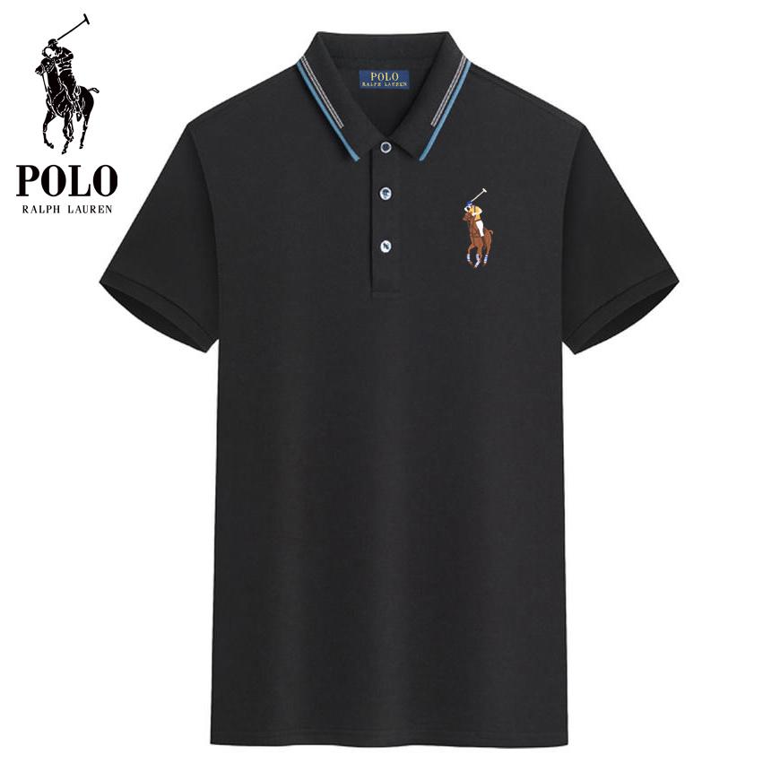 

Polo Ralph Lauren Summer New Pony Embroidered Casual Sports Collar Polo Shirt, Sweat Wicking and Moisture Absorbing, Quick Drying Polo Shirt M