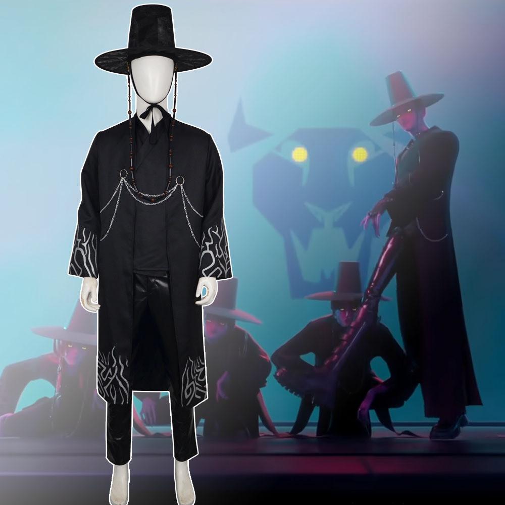 Hunters Demon Kpop Girl Cosplay Costumes Polyester Role Playing Clothing Party