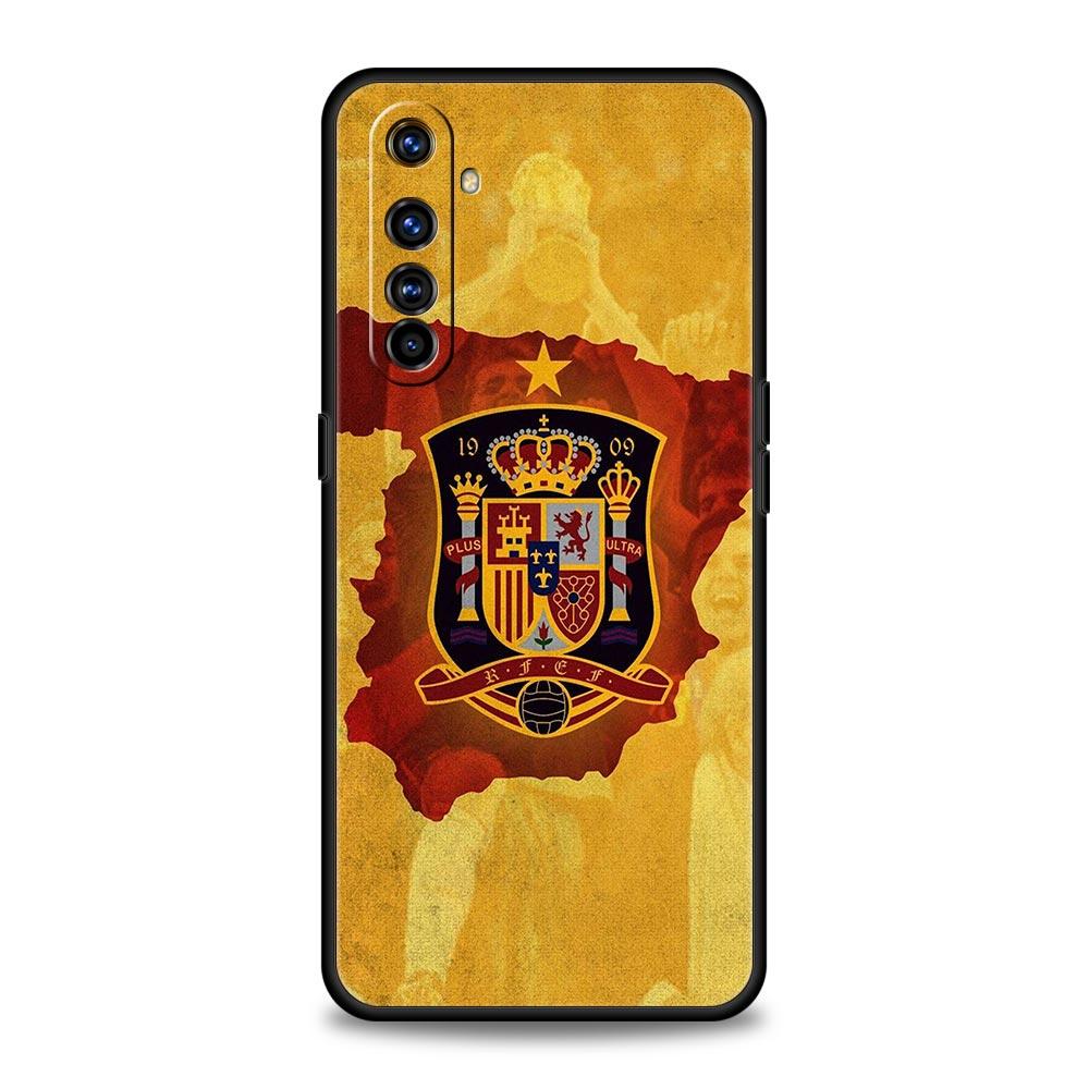 spain flag Phone Case For Realme 12 11 10 9 8 5G 7 6 GT5 GT3 GT2 Pro Plus C21 C11 C25 C35 GT Neo 2 3 3T 5 Soft Cover