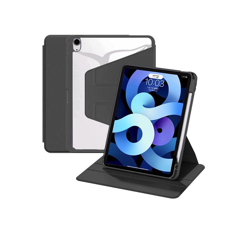 360-Degree Rotating iPad Case for 10th/11th Gen Tablets with Pen Slot