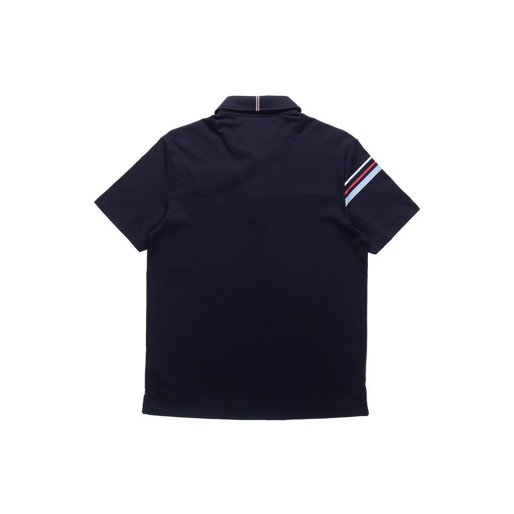 Fila Contrast Stripe Sports Casual Polo Shirt Men Tops Blue F11M121114F-NV