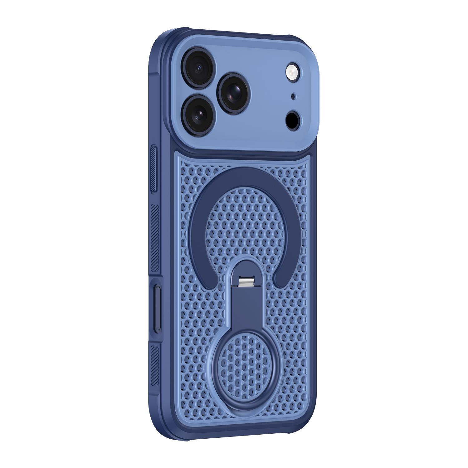 

Cooling Heat Dissipation Magnetic Hide Bracket Case For iPhone 17 16 15 14 13 12 11 Pro Max Plus FE For Magsafe Shockproof Cover iPhone 11