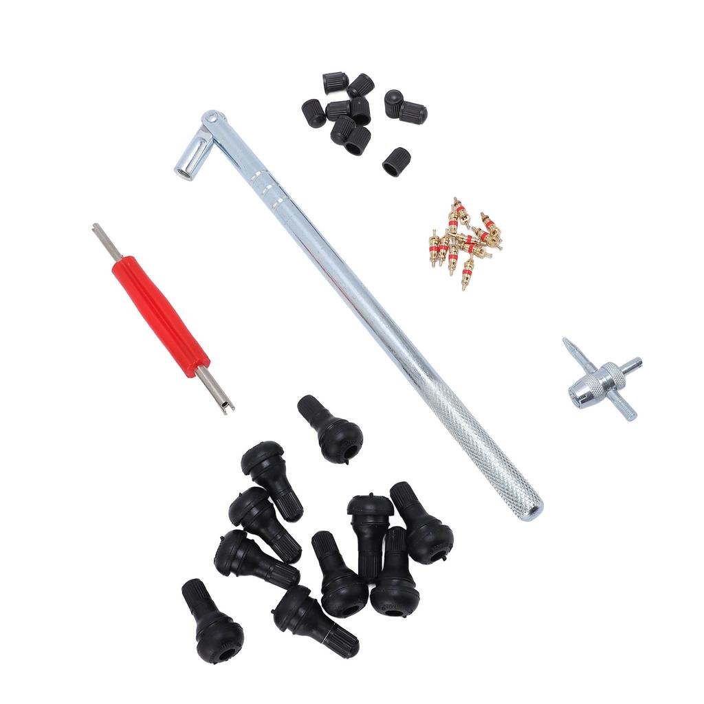 Ventileinsatz Ausdreher Einsetzer Werkzeug Multifunktional Edelstahl Schnellwechsel Reifenventil Werkzeugsatz