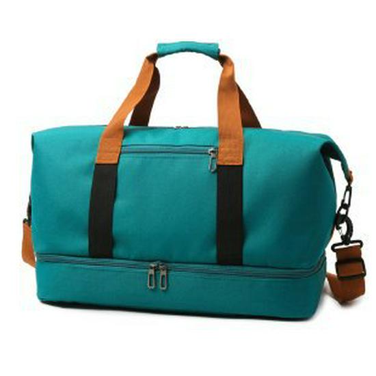 Trolley Handle Travel Bag: Large Capacity, Wet/Dry Separation, Print Logo, Independent Shoe Compartment