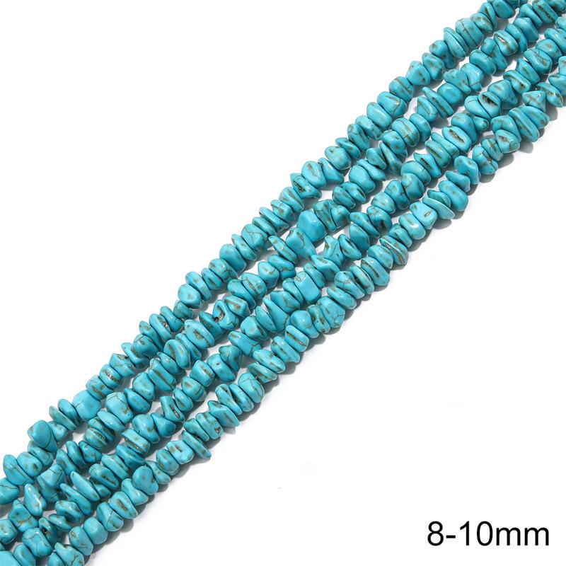 Synthetic Blue Turquoise Round Loose Beads for DIY Jewelry Accessories - Bracelets, Necklaces, Pendants
