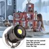 Dollhouse Laser Light - LED Miniature Dollhouse Lamp - Dollhouse Light with Base Switch - 1:12 Dollhouse Decorative Accessory (Glossy Black)