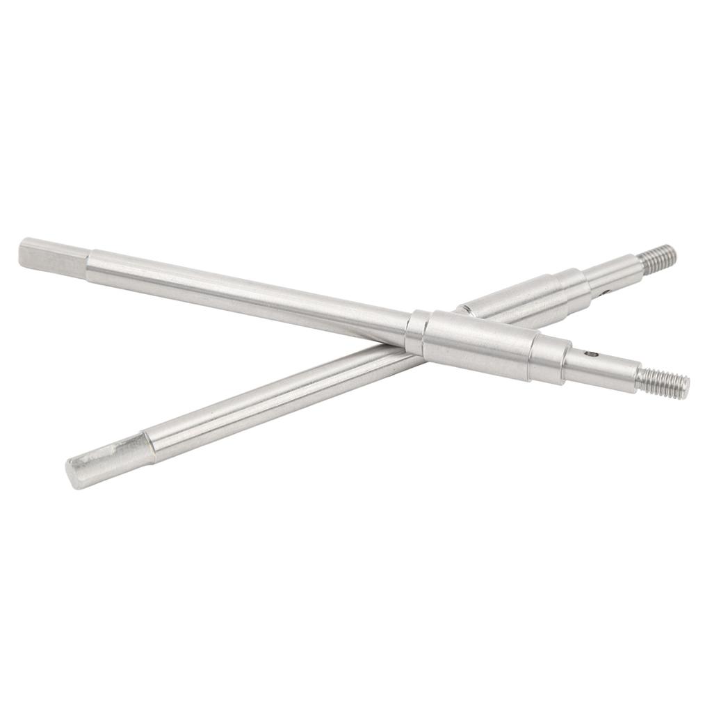 2pcs Stainless Steel RC Car Rear Axle Shaft for FMS 1/10 Explorer Mashigan for ATLAS Dachi Other RC Cars RC Parts Silver