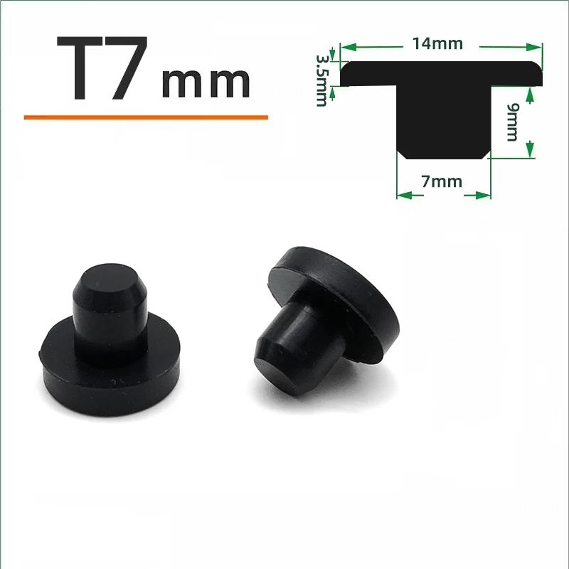 Schwarzer Silikonstopfen Ø 6mm-81,3mm Runde Staubdichte Dichtkappe Hitzebeständiger Silikon-Lochstopfen Dichtungs-Endkappe Schutzhülle