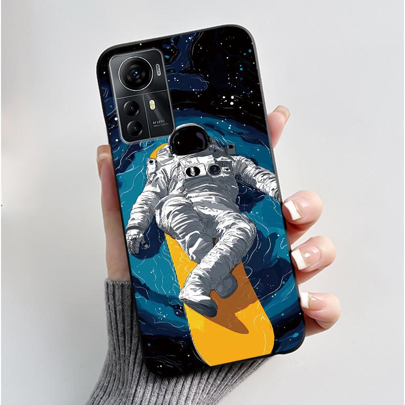 Casing For ZTE Blade A72s A7050/V41 Smart Case Luxury Dragon Cute Cool Boys Girls Black Matte Soft TPU Silicone Shell Back Cover