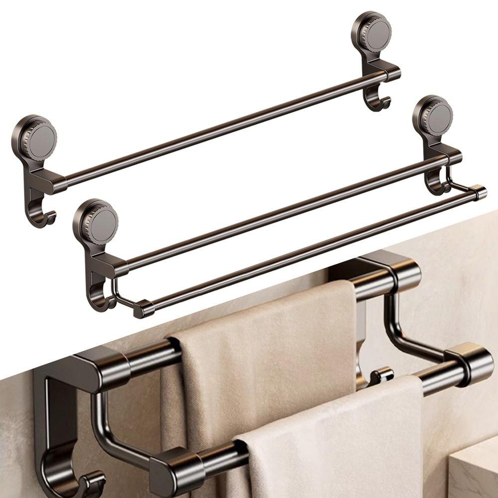 Removable Towel Rack Strong Suction Cups Suction Cup Towel Rack Heavy Duty Removable Rack  Kitchen