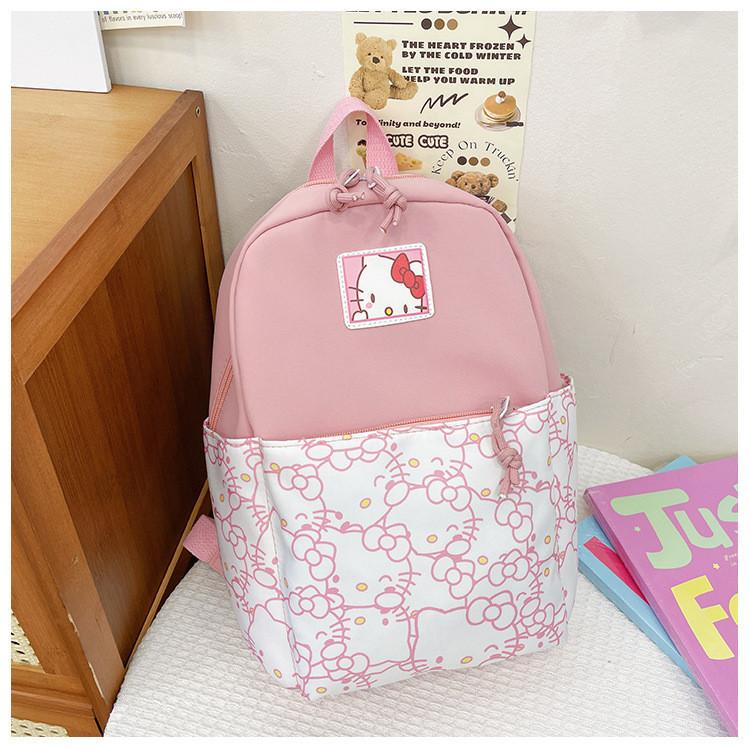 Cute Nylon Backpack For Preschoolers Trendy And Comfortable Cartoon Print