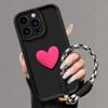 Suitable for Samsung S25 Ultra Mobile Phone Case S24FEE Three Dimensional Love A55 with Lanyard S23 Full Cover A56 5G Set