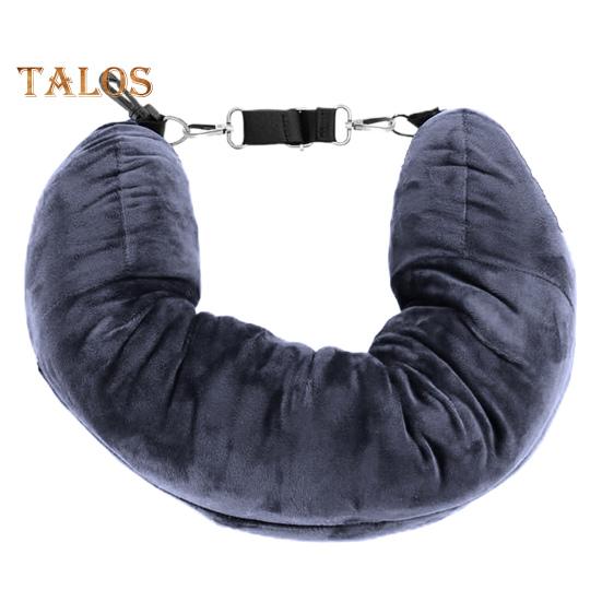 

Наполняемая подушка для шеи для путешествий, Одежда Набивная подушка для путешествий для путешествий, Чехол для подушки для шеи, Самозаполняющаяся подушка для трубки, Чехол для подушки для путешествий, серый