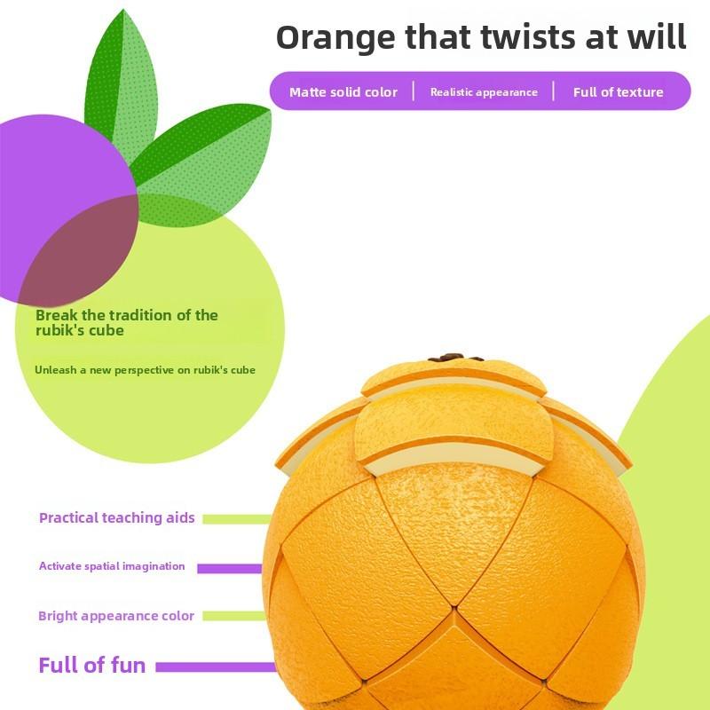 Fruit Shape Puzzle Cube With Plastic Material For Early Education Kids